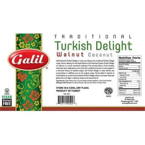 Walnut Turkish Delight | 16 oz | Galil - ShopGalil