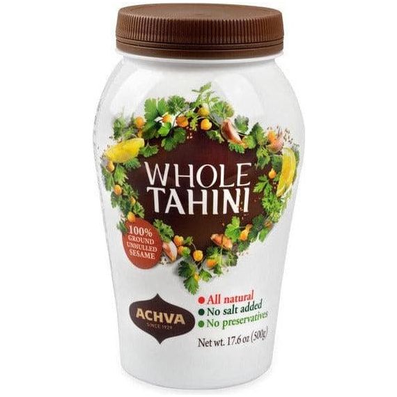 Whole Sesame Butter (Unhulled) | 16 oz | Achva Tahini - ShopGalil